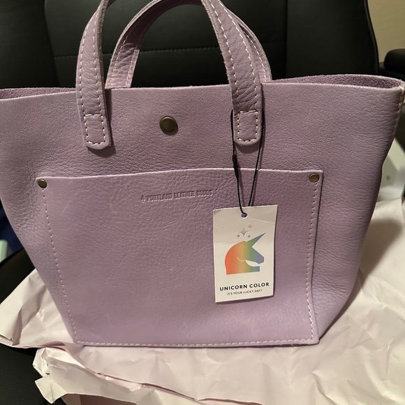 Sold-New Portland Leather Mini-Crossbody in Jellyfish 🦄🦄 - Picture 1 of 7